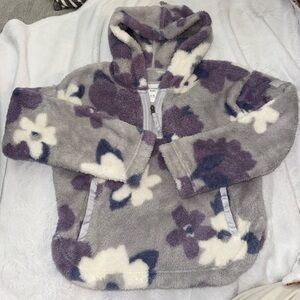 Abercrombie Kids Purple and Gray Fleece Hoodie